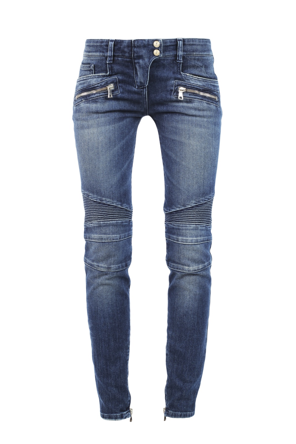 Navy blue hot sale biker jeans